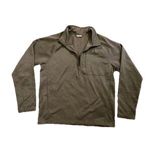 The North Face 1/4 Zip Pullover Jacket Men’s Size Large Gray Fleece Lined